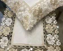 Декоративная подушка Laroche Пиринеи 40х40 с кружевом - фото 5