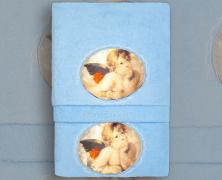 Комплект из 3 полотенец Grand Textil Amorini Blu 40x60, 60x110 и 110x150 - основновное изображение