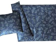 Пододеяльник Elegante Leaflets синий 135х200 органический хлопок - фото 3