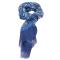 Шаль из льна, хлопка и шёлка Petrusse Ine Blue 70х190 - основновное изображение