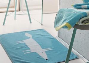 Махровый коврик для ванной Blanc des Vosges Fox Bleu 50х90 - основновное изображение