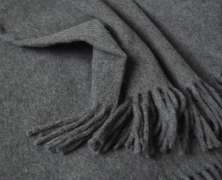 Кашемировый плед Steinbeck Baikal D/grau, темно серый 130x190 - фото 2