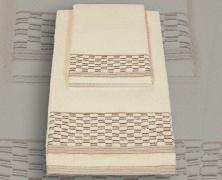Набор полотенец Bic Ricami Sofia Ivory 40х60, хлопок - основновное изображение
