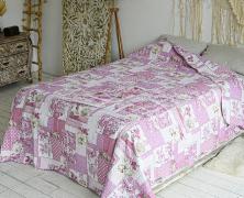 Одеяло-покрывало Servalli Etoil de France Rose 255х255 полиэстер/хлопок - фото 1