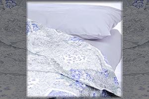 Одеяло-покрывало Servalli Lace Rose Blu 255х255 хлопок/полиэстер - основновное изображение