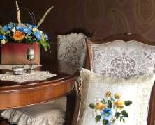 Декоративная подушка Laroche Шафран 40х40 с кружевом - фото 5