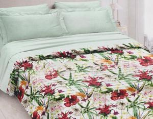 Одеяло-покрывало Servalli Bloom Tropic 260х260 полиэстер - основновное изображение