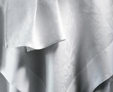 Скатерть Blanc Des Vosges Ombelle Blanc 170х300 + 12 салфеток 50х50 - фото 2