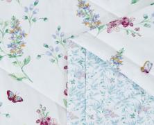 Постельное белье с одеялом Asabella 1617-OMP евро 200x220 печатный сатин - фото 2
