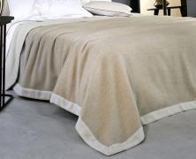 Покрывало Blanc des Vosges Lima Beige 180х240 шерсть мериноса - основновное изображение