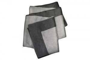 Плед кашемировый Glen Saxon Rahmen Fl.Dark Grey 130х180 с кантом - основновное изображение