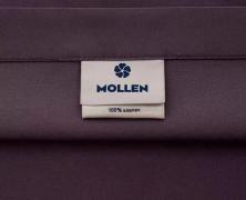 Постельное белье Mollen ежевично-черный семейное 2/150х200 сатин - фото 3