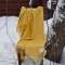 Плед из шерсти ягнёнка Steinbeck Regent Gelb желтый 130х190 - фото 2