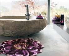 Махровый коврик для ванной Abyss & Habidecor Фиоре Ø125 - фото 4