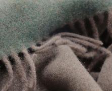 Плед шерсть/кашемир Biederlack Cashmere Plaid green-brown 150х200 - фото 2