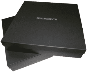 Фирменная подарочная упаковка Steinbeck, 35х35х7 см, черная - основновное изображение