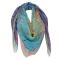 Платок шелковый Petrusse Lily Tupquoise 135х135 - основновное изображение