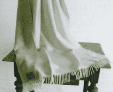 Плед из шерсти ягнёнка Steinbeck Rom 1 двусторонний бежевый 130х190 - фото 2