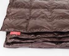 Дорожное одеяло Kauffmann Travel plaid Dark brown 140х200 легкое - фото 2