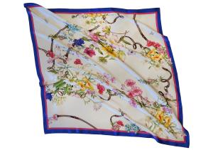 Шёлковый платок Luxury Silk & Wool Spring Flowers 95х95 - основновное изображение