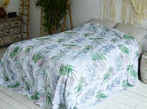 Одеяло-покрывало Servalli Stampato Beverly Verde 260х250 полиэстер - основновное изображение