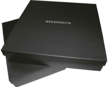 Плед из шерсти ягнёнка Steinbeck Teltow 3 h/grau серый в елочку 130х190 - фото 2