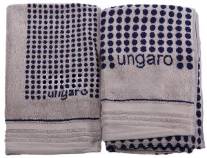 Комплект из 2 полотенец Emanuel Ungaro Montagnier Piombo 40x60 и 60x110 - основновное изображение