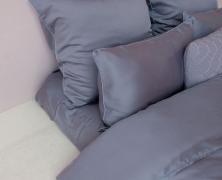 Постельное бельё Luxberry Тенсель холодная лаванда/лазурный 1.5-спальное 150x210 - фото 3