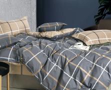 Постельное белье с одеялом Asabella 2172-OMP евро 200x220 печатный сатин в интернет-магазине Posteleon