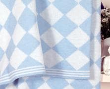 Плед шерстяной Luxberry Imperio 50 100х150 голубой/белый в интернет-магазине Posteleon