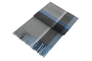Плед альпака/овечья шерсть Elvang Manhattan Steel Blue 130х200 - основновное изображение