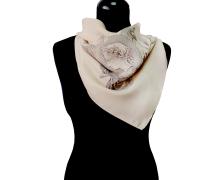 Шейный шёлковый платок Luxury Silk & Wool Antique 65х65 см - фото 2