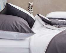 Постельное белье Elhomme Graphite 1.5-спальное 2x155х200 хлопок мако-сатин - фото 1