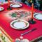 Новогодняя скатерть Vingi Ricami Santa Klaus 140х240 гобелен - фото 4