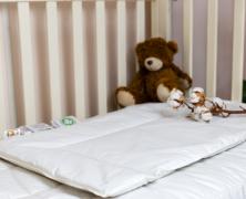 Детская подушка хлопок/лён German Grass Baby Organic Linen 40х60 низкая