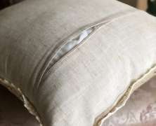 Декоративная подушка Laroche Мальва 40х40 с кружевом - фото 10