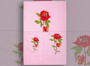 Комплект из 3 полотенец Grand Textil Rosa Rosa 40x60, 60x110 и 110x150 - основновное изображение