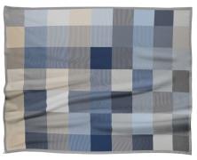 Плед хлопковый Biederlack Modern Classics Blue Woven 150х200 клетчатый - фото 1