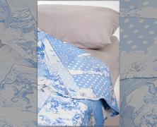 Одеяло-покрывало Servalli Etoil de France Blu 255х255 полиэстер/хлопок - фото 2