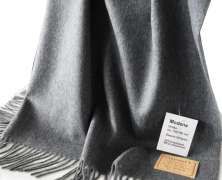 Плед ягнёнок/кашемир Steinbeck Modena 2/d'grau темно-серый 130х190 - фото 2