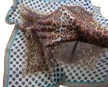 Шейный шёлковый платок Luxury Silk & Wool BigCat 65х65 см - фото 3