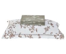 Постельное белье с одеялом Asabella 2138-OMP евро 200x220 печатный сатин - фото 1