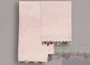 Комплект из 2 полотенец Vingi Ricami Tulip Roso 40x60 и 60x110 - основновное изображение