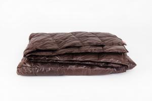 Дорожное одеяло Kauffmann Travel plaid Dark brown 140х200 легкое - основновное изображение