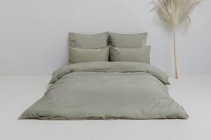 Постельное бельё Luxberry Soft Silk Sateen оливковый 1.5-спальное 150x210 сатин - основновное изображение