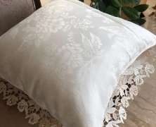 Декоративная подушка Laroche Пиринеи 40х40 с кружевом - фото 8