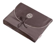 Постельное бельё Luxberry Тенсель шоколадный/экрю 1.5-спальное 150x210 - фото 1