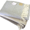 Плед из шерсти ягнёнка Steinbeck Teltow 3 h/grau серый в елочку 130х190 - фото 1