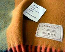 Шерстяной плед Steinbeck Mosel 338/2 многоцветный 130х180 - фото 2