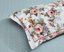 Постельное белье с одеялом Asabella 2141-OMP евро 200x220 печатный сатин в интернет-магазине Posteleon